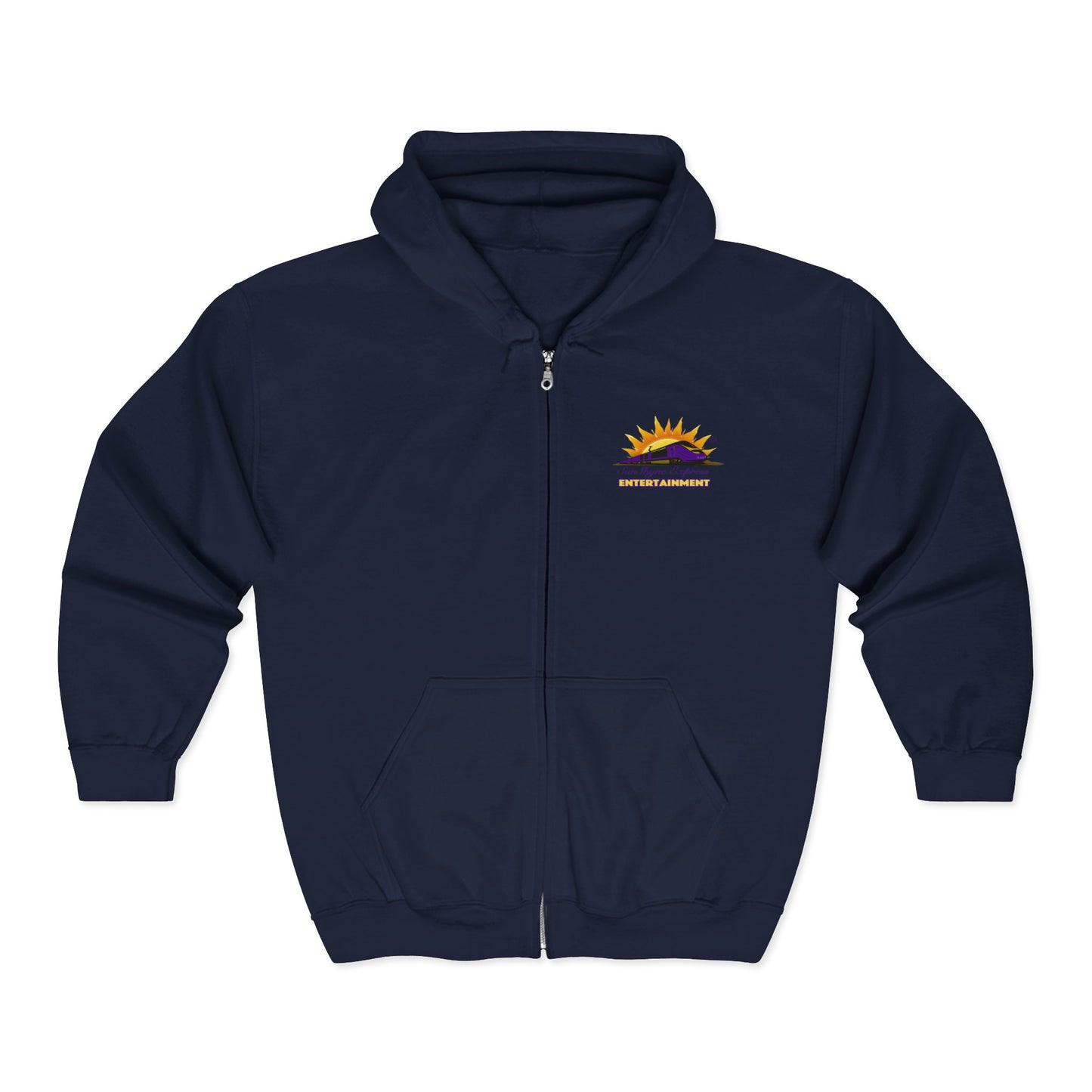 Sunrise Vibes Full Zip Hoodie - Cozy Unisex Sweatshirt for Relaxing, Travel, Outdoor Adventures, Gift for Friends, Retro Style