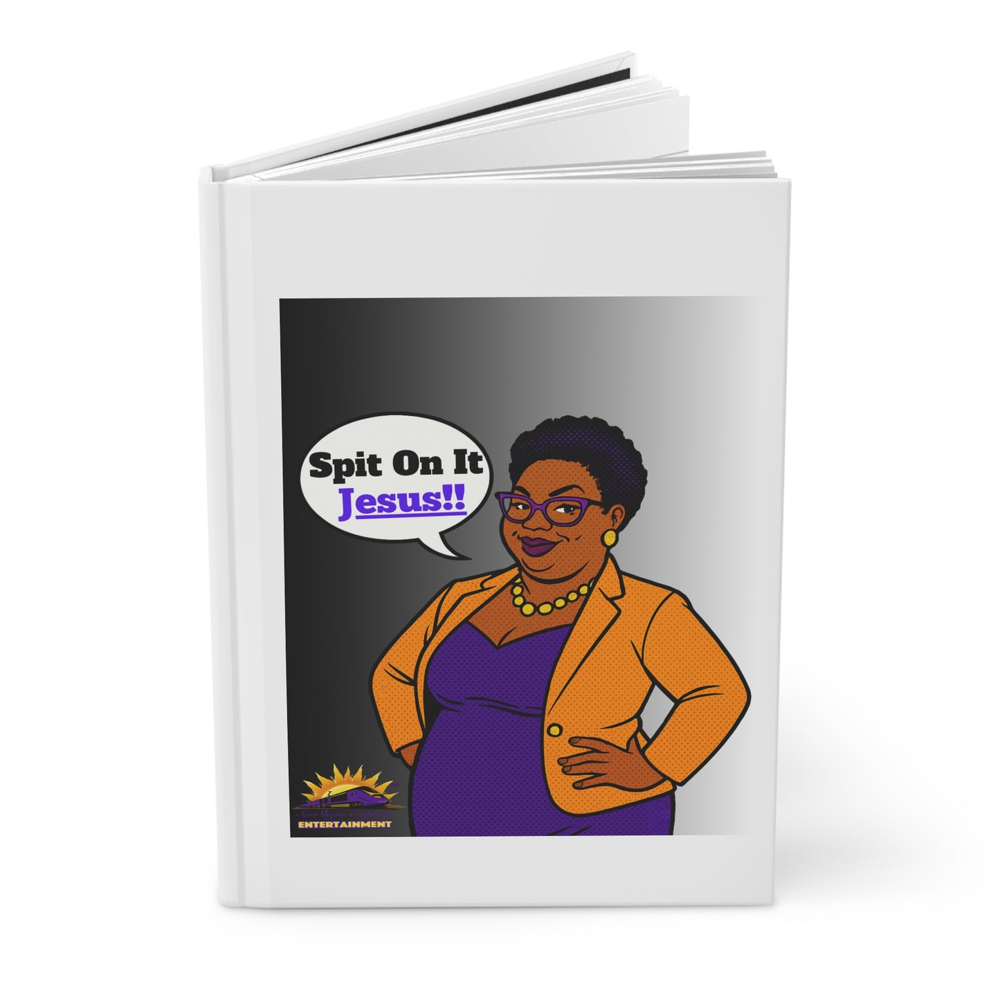 Spiritual Expression Hardcover Journal, Fun Writing Notebook, Self-Reflection Diary, Inspirational Gift, Church Event Journal