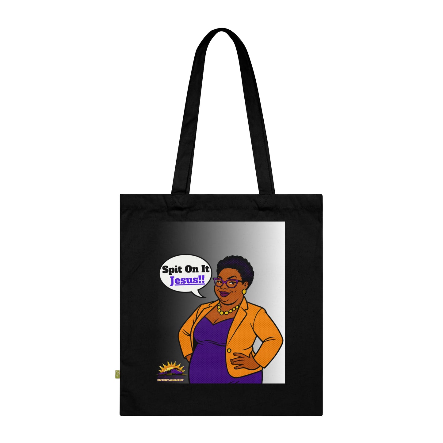 Empowering Organic Cotton Tote Bag: Spit On It Jesus, Eco-Friendly Shopping, Gift for Faith-Based Events, Stylish Everyday Use