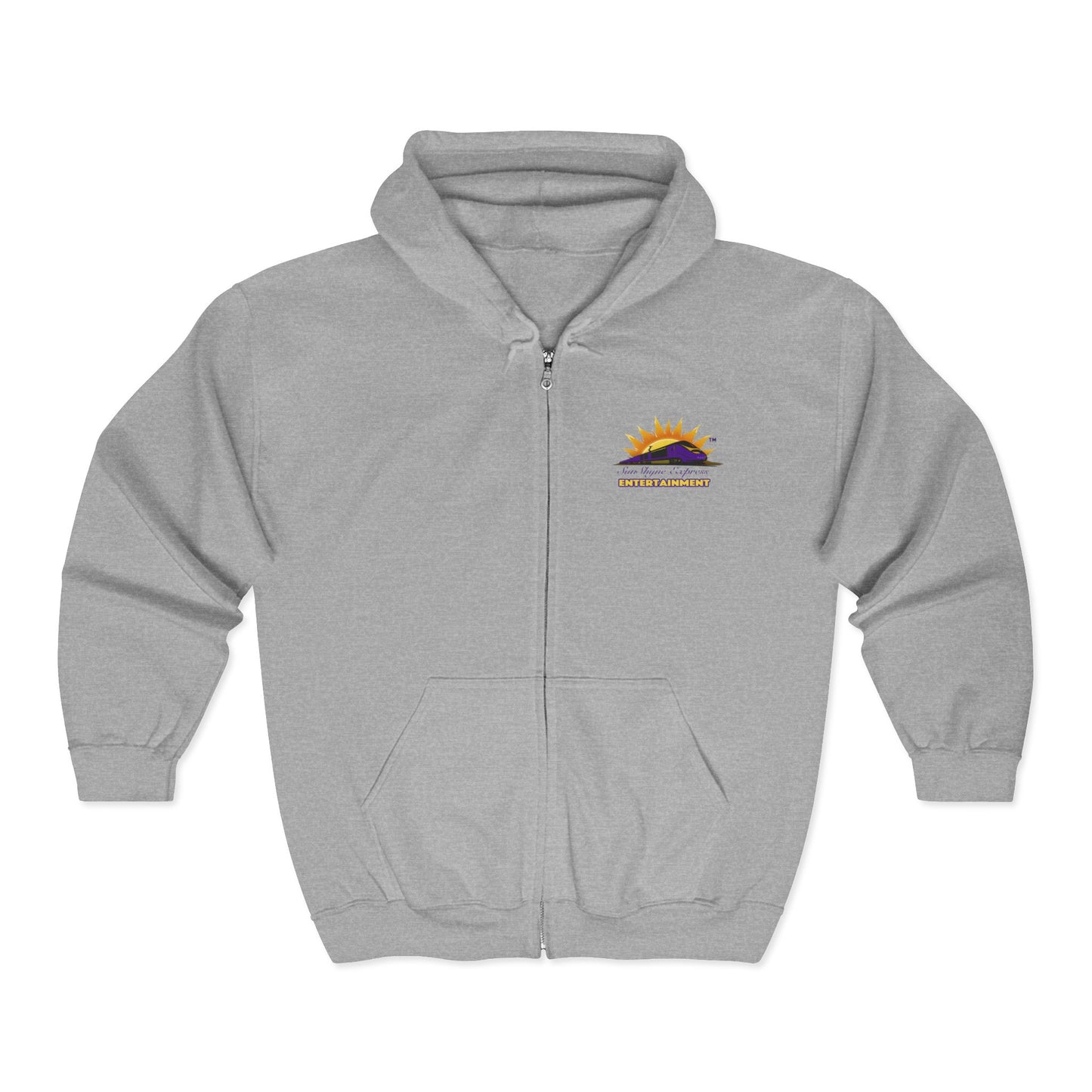 Sunrise Vibes Full Zip Hoodie - Cozy Unisex Sweatshirt for Relaxing, Travel, Outdoor Adventures, Gift for Friends, Retro Style
