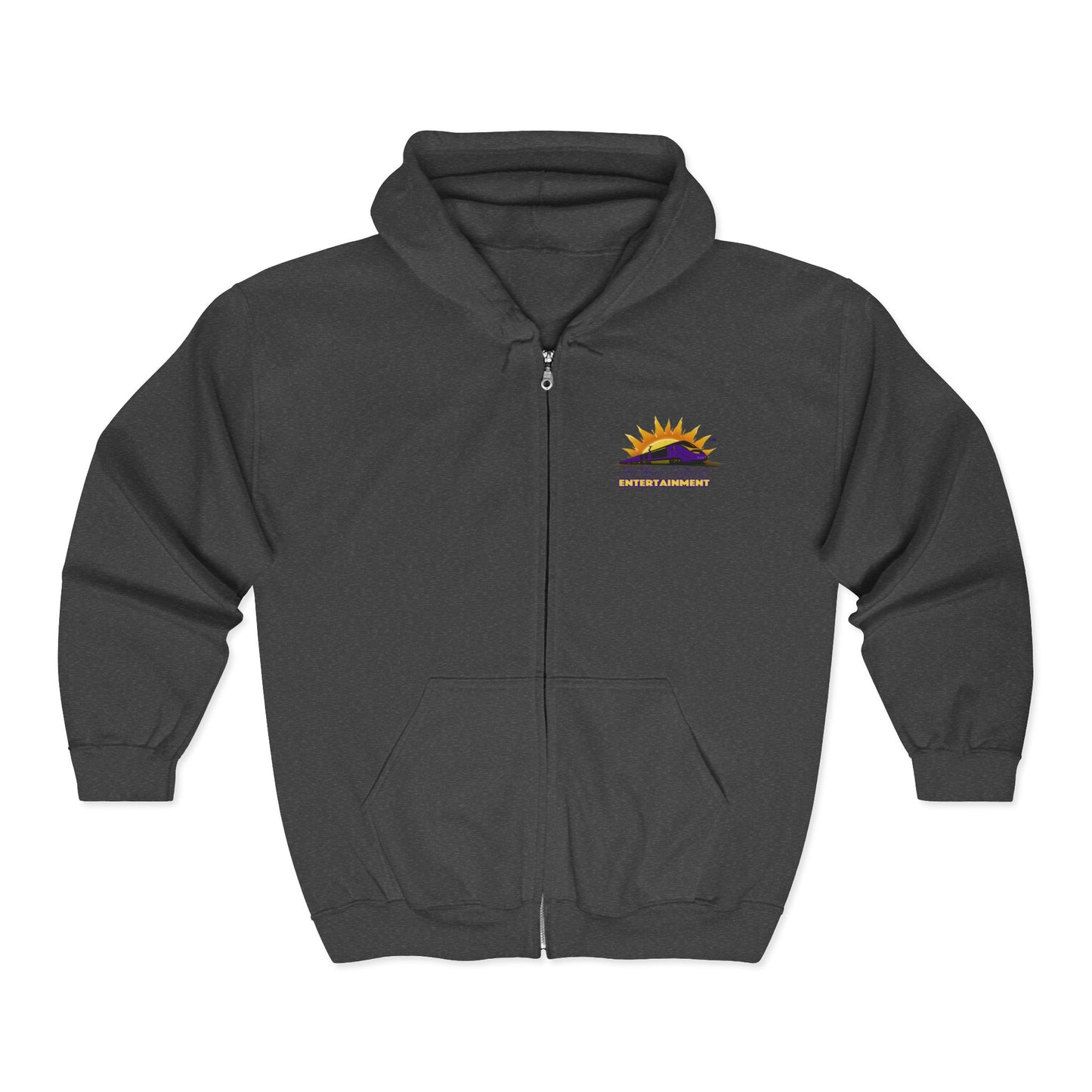 Sunrise Vibes Full Zip Hoodie - Cozy Unisex Sweatshirt for Relaxing, Travel, Outdoor Adventures, Gift for Friends, Retro Style