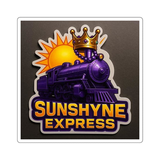 Colorful Train Stickers for Scrapbook, Laptop Decor, Kids' Crafts, Party Favors, Sunshyne Express Design
