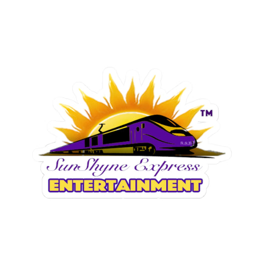 SunShyne Express Kiss-Cut Stickers, Perfect for Laptops, Water Bottles, Party Favors, Branding, Travel Enthusiasts