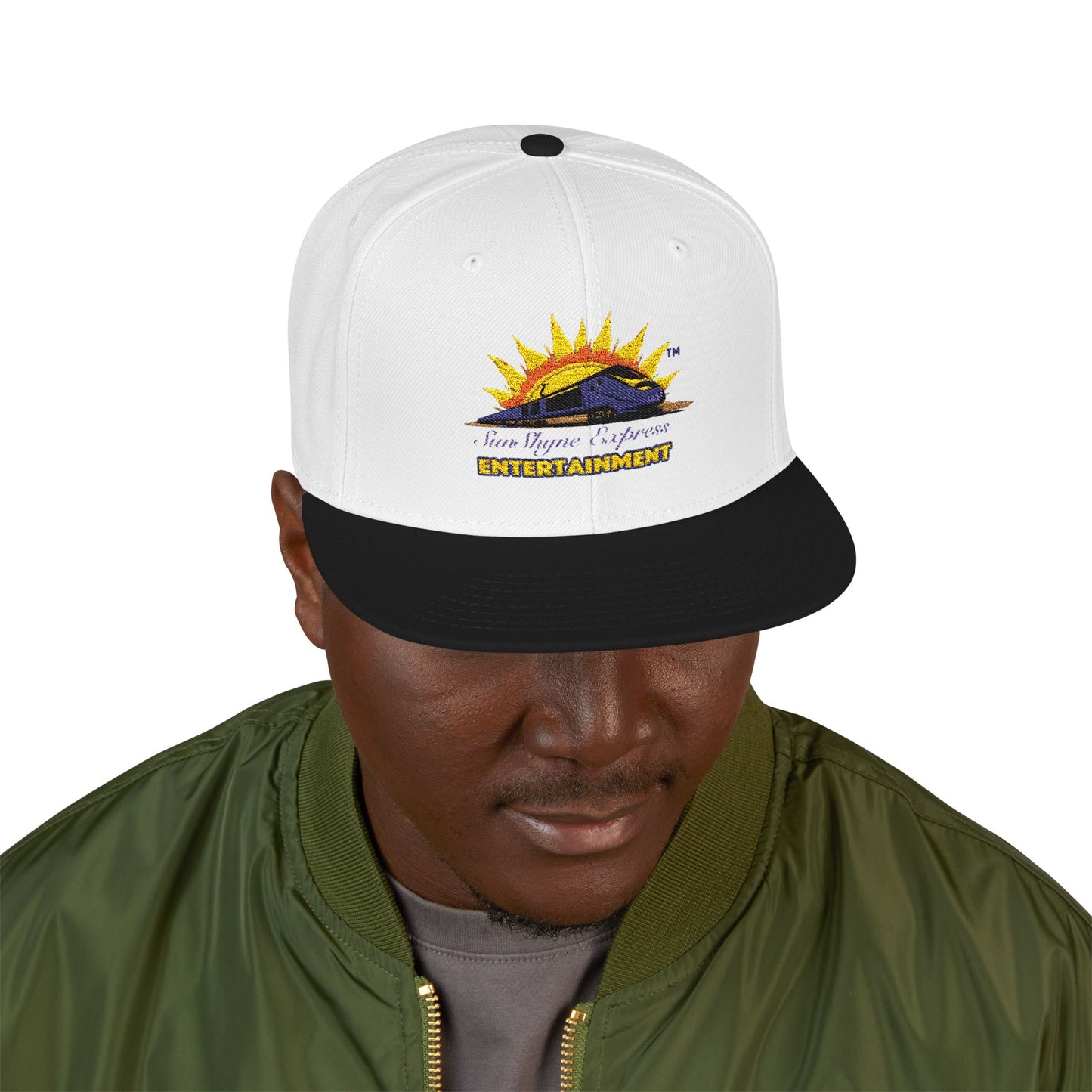 Sunset Waves Snapback Hat | Embroidered Cap for Beach Lovers, Outdoor Adventure, Gift Idea